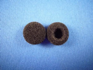 嚴選特製加厚一般耳塞式小海棉-黑色(一組5對共10個海棉